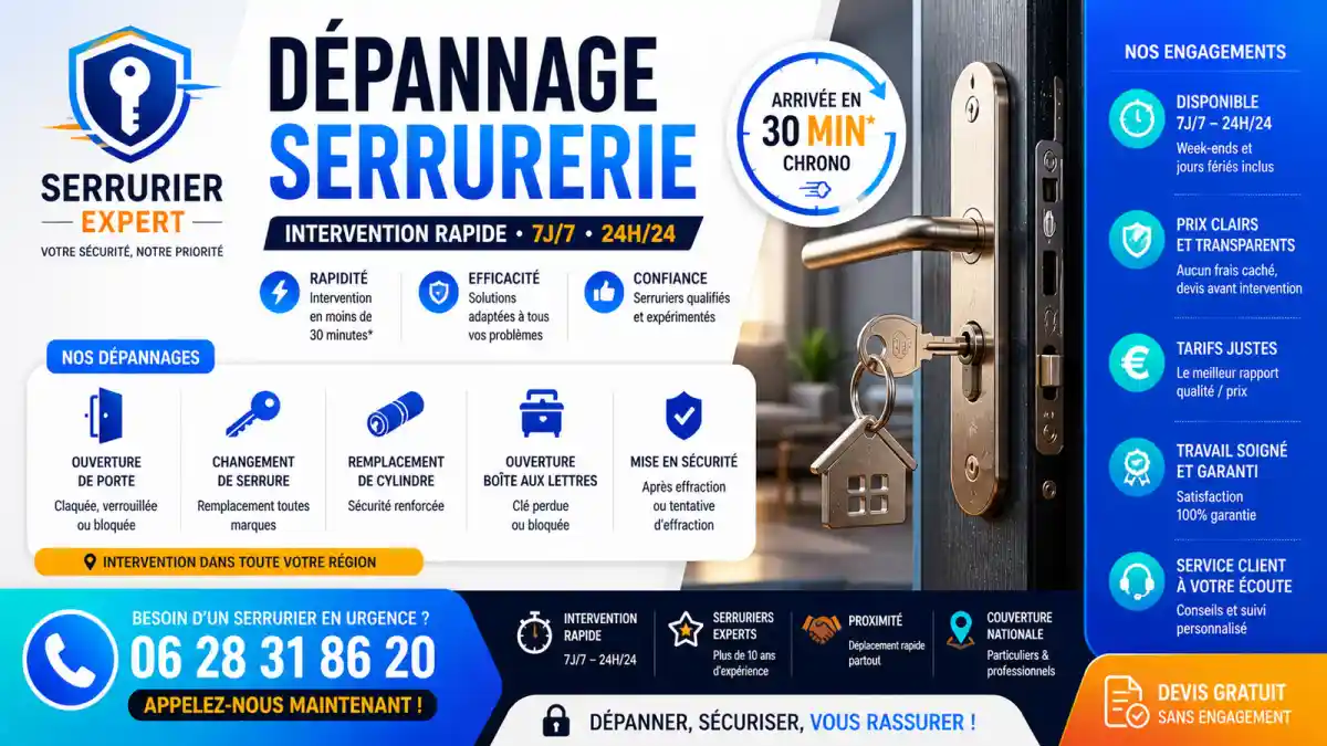 Dépannage serrurier à Tarascon urgence 24h