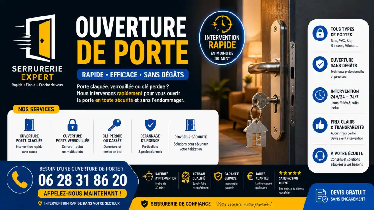 Ouverture de porte à Fontvieille urgence 24h