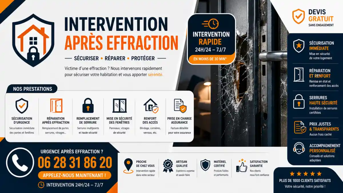 Réparation après effraction à Tarascon urgence
