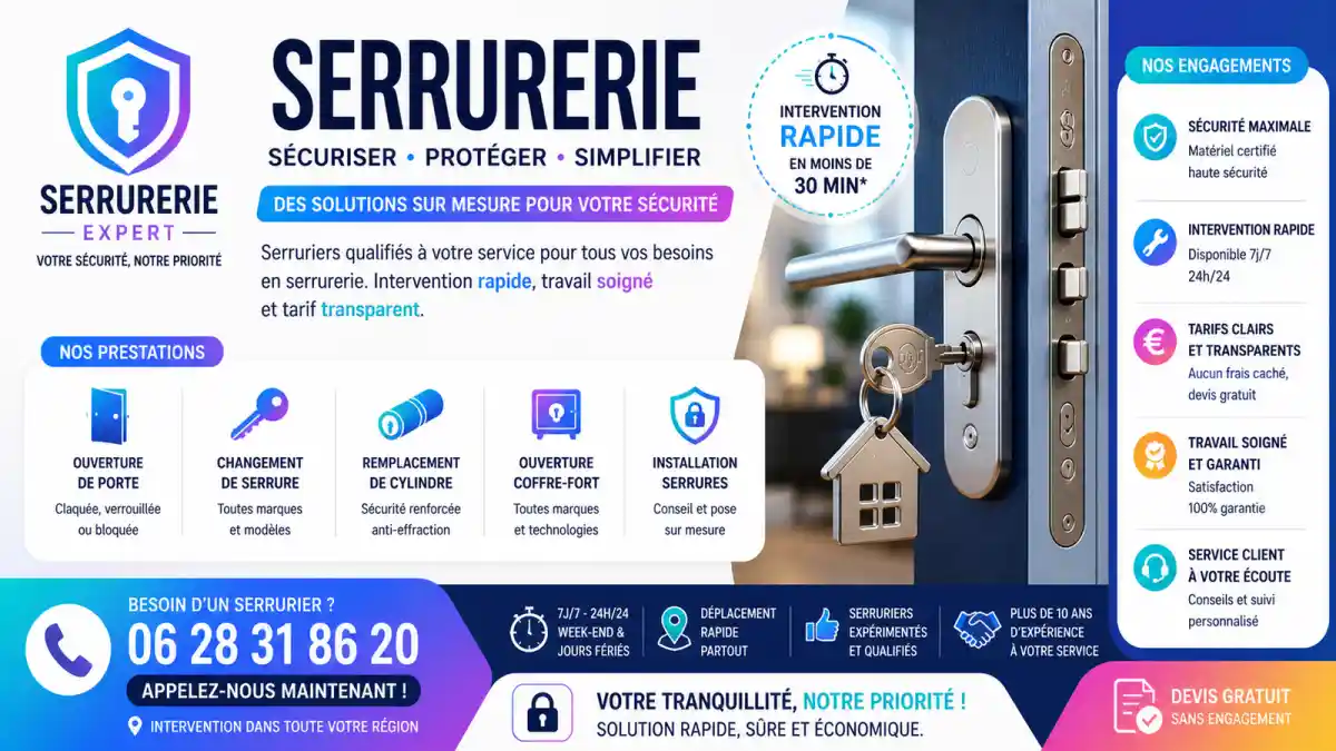 Serrurerie à Marseille 13011 dépannage urgence 24h